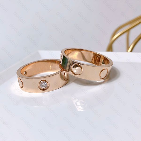 

love ring womens full diamond band rings titanium steel jewelry gold rose silver plated gifts for women accessories 5mm 11mm