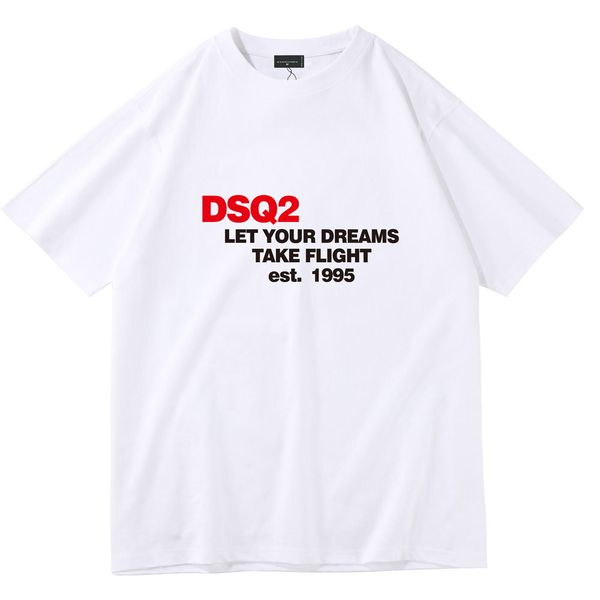 

cotton cloth dsq2 letter-printed short-sleeved fashion men's and women's casual personalized t-shirt shorts set versatile, White;black