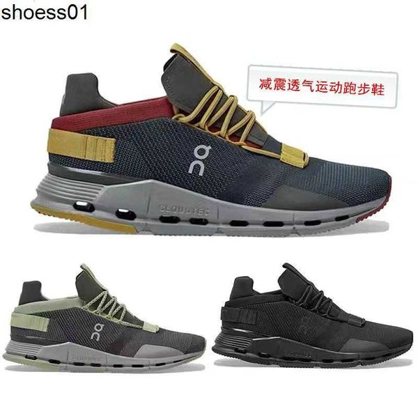 

on/running men's shoe 2022 autumn and winter new lightweight breathable shock absorbing cloud nova casual running shoe, Black