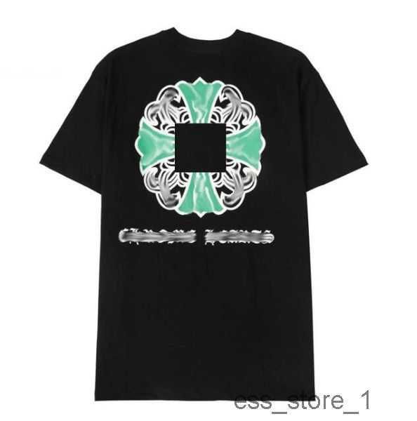 

classics mens t shirts heart brand crew neck chromes short sleeves tees ch t-shirts sweater casual horseshoe sanskrit 6 9ztc, White;black