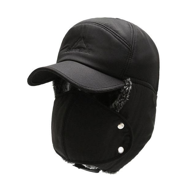 

beanieskull caps k242 winter hat lei feng mens stylish warm ear protection windproof pilot baseball cap 230130, Blue;gray
