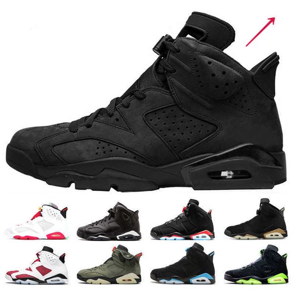 

2021 6 6s mens basketball shoes triple black infrared reflective high og hare dmp alternate trainers sports sneakers good quality good quali