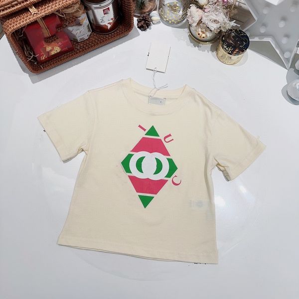 

clothing ses t-shirs baby clohes kid shir kids designer shir 1-15 ages toddler tshirs girl boy shor sleeve luxury summer wih leers tags tria, White