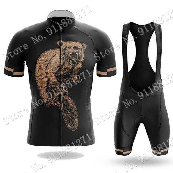 

funny beer 2021 cycling jersey set summer bicycle cartoon clothing road bike shirts suit bicycle bib shorts mtb ropa maillot, Black;red