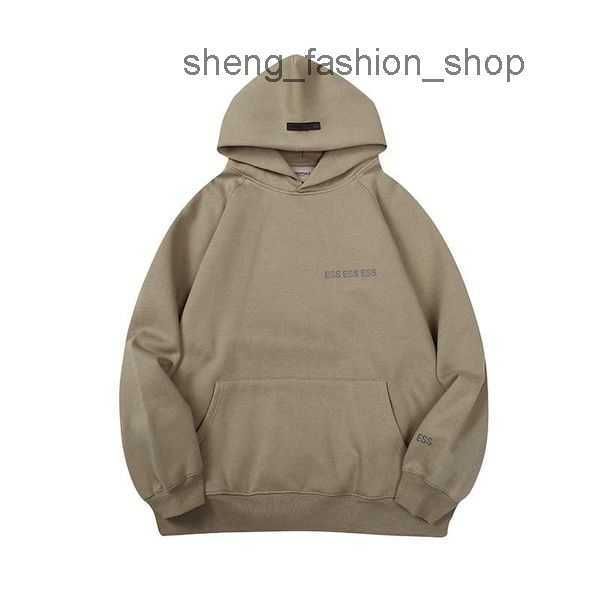 

fear of mens womans clothing hoodies sweatshirts double line esse trend simple letter hoodie on chest fog coat for men women hoody black gra