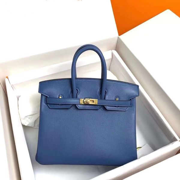 

new genuine leathertote bag lux designer handbags gold hardware 35cm blue brands classic fashion large capicity lady shopping hasp square vi, Black;red