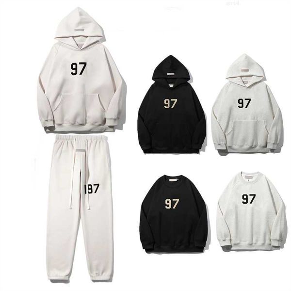 

hoody mens women designers essentials hoodies fashion ess winter man long sleeve men s womens hoodie clothing clothes hip hop 7mr4, Black