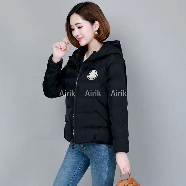 

fashion winter jacket designer maya women's down parka with letter move sequin fashion coat adjustable waist street wear shiny nfc scan, Black
