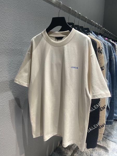 

spring and summer high version logo letter print pullover round neck loose t-shirt short sleeve, White;black