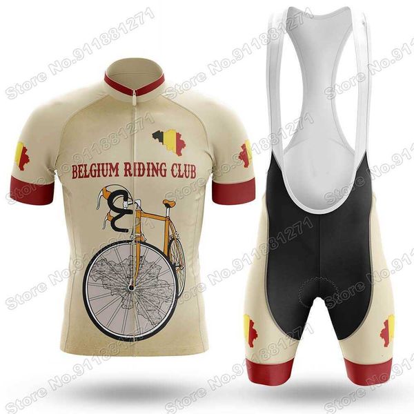 

belgium riding club 2022 cycling jersey set summer bicycle clothing road bike shirts suit bicycle bib shorts mtb ropa maillot, Black;red