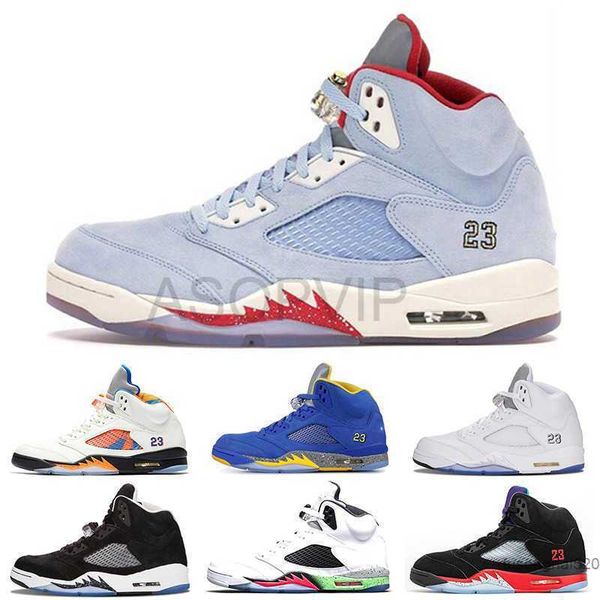 

2022 classic original 5 basketball shoes 5s men fire red alternate grape blue suede international flight laney royal metallic silver oreo, Black