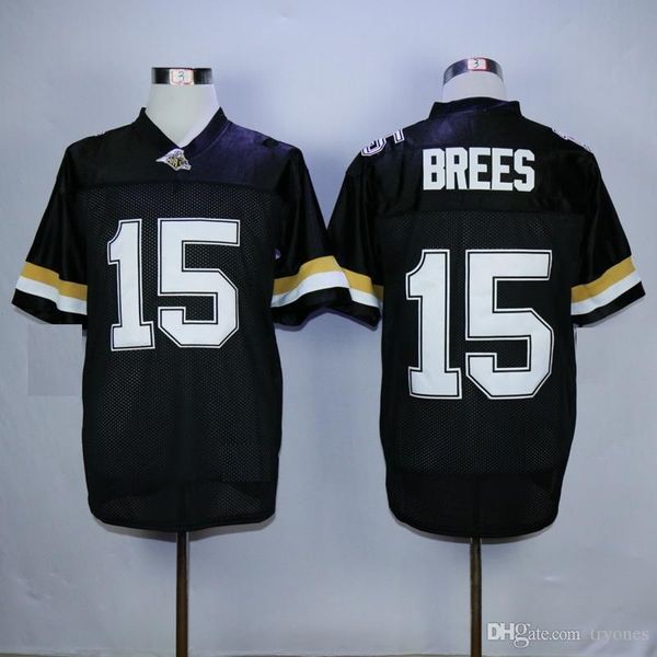 

football jerseys 15 drew brees jersey purdue boilermakers drew brees college football jerseys black stitched football shirts mens m-xxxl, Black;red