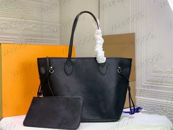 

black 2 pcs/set purses handbags clutch shopping bag shoulderbag diaper45685