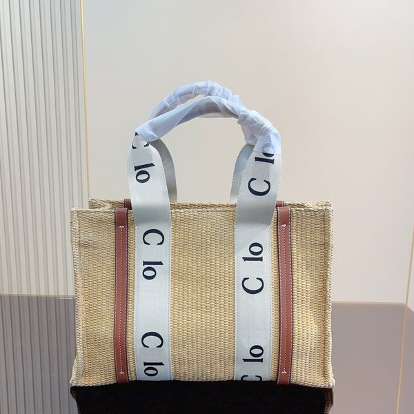 

totes bags the tote bag designer handbags women straw shoulder crossbody handbag fashion all-match classic solid color