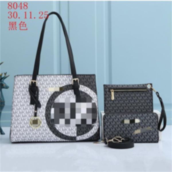 

3 pieces set designer bags women crossbody handbag lady tote coin purse shoulder bags michaels kor mks 8048