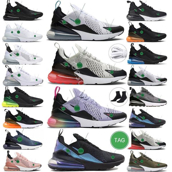 

2023 270 270s running shoes des chaussure men women university blue black volt core white rainbow grape medium olive punch mens trainers wom