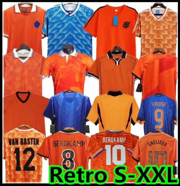 

1988 holland netherlands retro football shirt soccer jersey men kids kit gullit 10 van basten 12 vintage tee short sleeve summer 10009 retr, Black;yellow