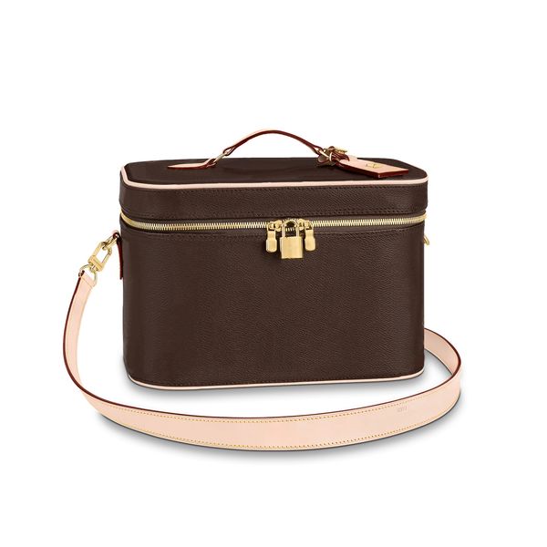 

luxury designer cosmetic bags genuine leather nice vanity tote crossbody shopping wallet handbags women's men m44935 large flap pockets