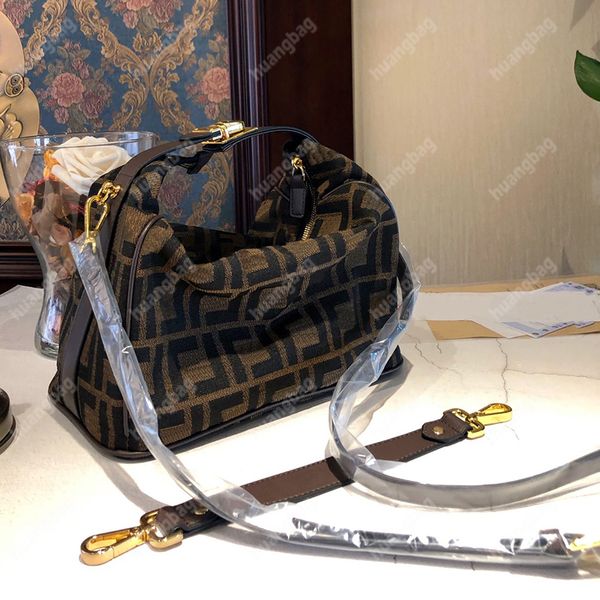 

canvas totes bag designer shoulder bags women hobos handbag large capacity crossbody vintage latch cross body fashion wallet brown letters h