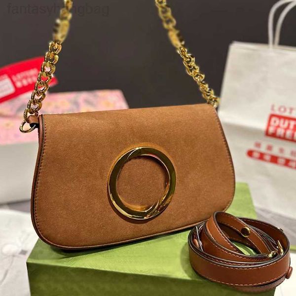 

designer women g blondie suede chain shoulder bag luxury round cowhide leather crossbody bags lady canvas double