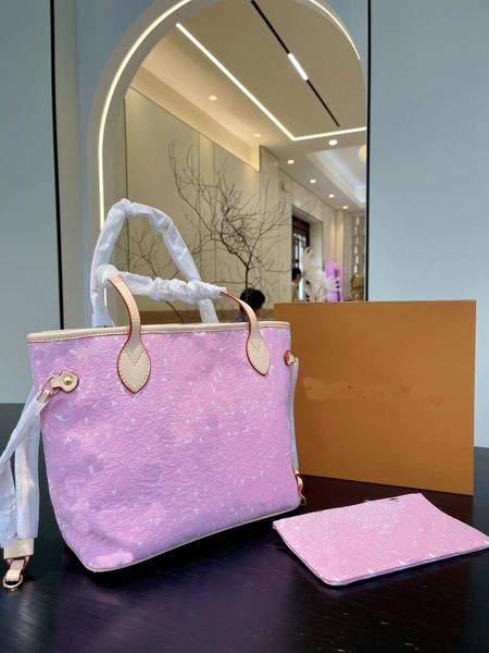 

designer never pink bucket full shopping bag women denim speedy totes bags luxurys lady handbags crossbody purse evening shoulder wallet neo