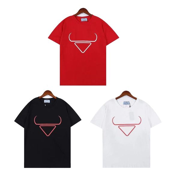 

mens t-shirts designers t-shirt men shirt ma'am t shirt coat summer fashion casual with brand letter tee cotton crew neck clothes, White;black