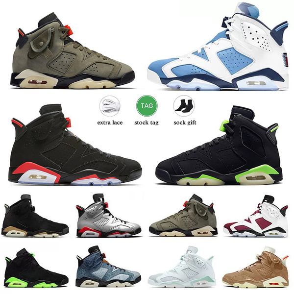

jumpman 6 mens basketball shoes dmp metallic silver georgetown red oreo british khaki olive black infrared electric green carmine men