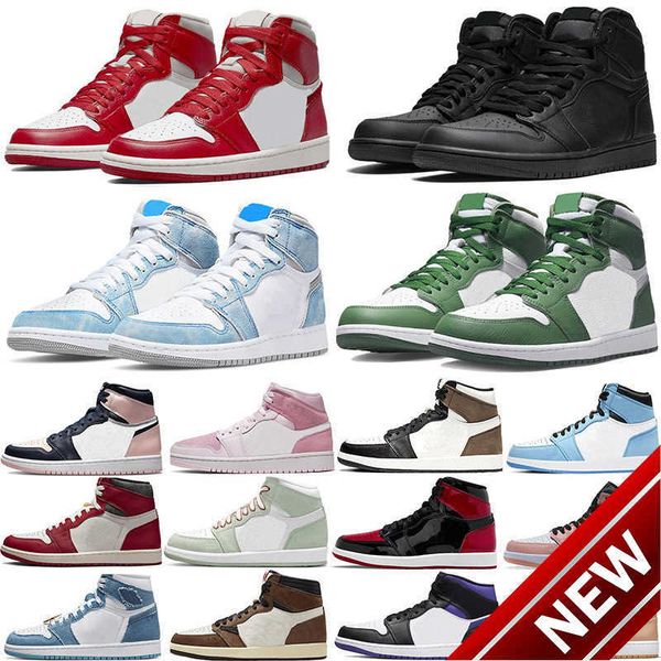 

2023 og basketball shoesjumpman 1 mens shoes unc taxi bred patent dark mocha university blue hyper smoke grey georgetown game