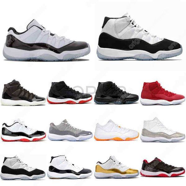 

7-13 classic men basketball shoes women 11s closing ceremony prm heiress platinum tint anniversary orange trance midnight navy prom night hf, Black