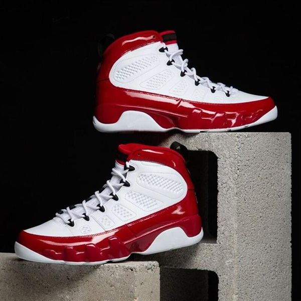 

with box basketball shoes chile 9 particle grey gym fire red 9s pearl blue eminem heritage patent bred 1 4 infrared rebellionaire 201i