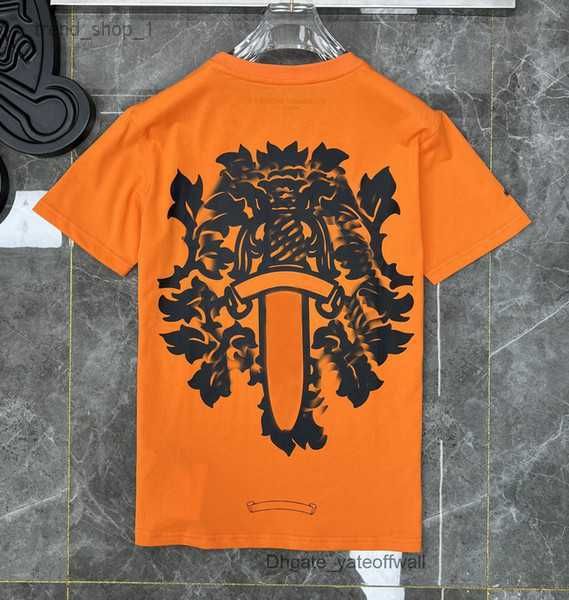

mens classic fashion ch couple t shirt sanskrit letter t-shirt horseshoe cross pattern tshirts designers hip hop sweater woman summer 1 7ck, White;black