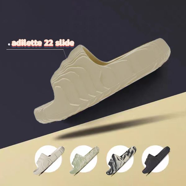 

designer women men adilette 22 slide sandals slippers shoes leisure trend 3d beach slipper grey magic lime magic st desert sand black grey s