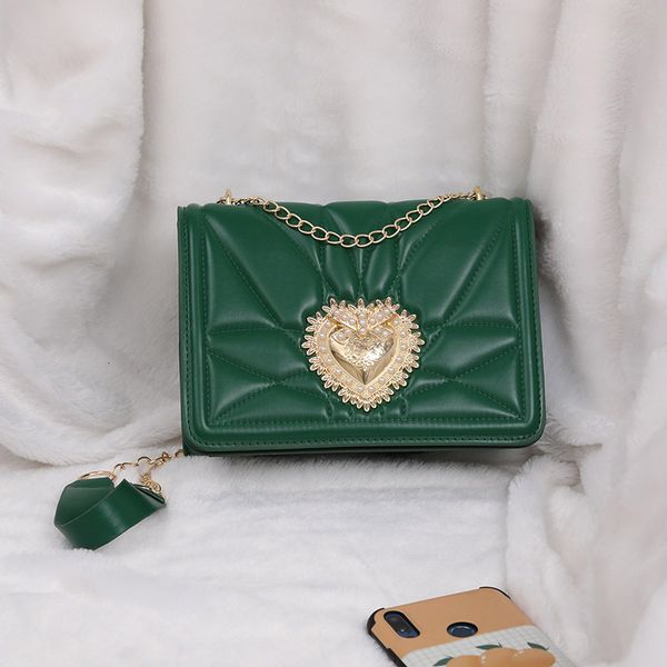 

evening bags luxury women's westerstyle thread heart shoulder designer retro casual square female crossbody for women 230131