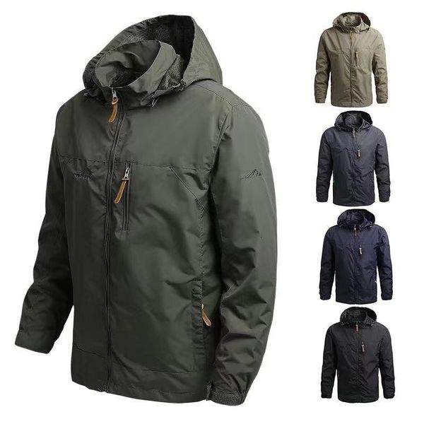 

men's jackets windbreaker military field outerwear s tactical waterproof pilot coat hoodie hunting army clothes 230130, Black;brown