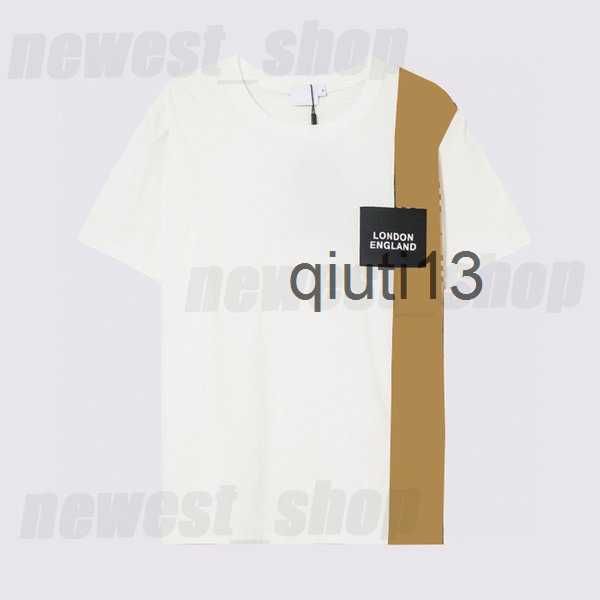 

men's t-shirts designer mens t shirt t-shirts summer luxury tshirt classic checkd grid plaid patchwork london england t-shirt short sle, White;black