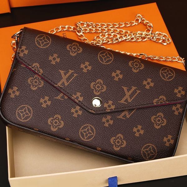 

2023 shoulder bags designers bags purse woman fashion monogrames multi pochette felicie chain crossbody shoulder bag with box dustbag