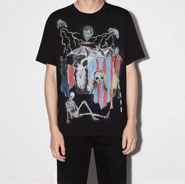 

2023 fashion designer mens casablanc t shirt high qualities womens letter print short sleeve round neck cotton tees polo size s-3xl c11, White;black