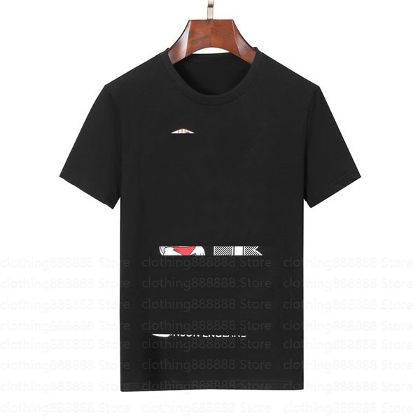 

2023 men's t-shirts designer for men women shirts fashion t-shirt with letters casual summer short sleeve man tee woman clothing shirt, White;black