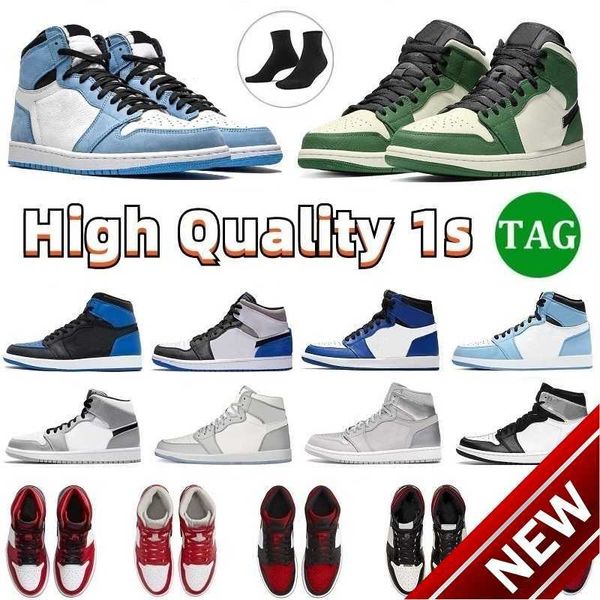 

2023 og basketball shoes2023 new jumpman 1 1s shoes high pine green black court purple royal bred toe nc obsidian unc game sne