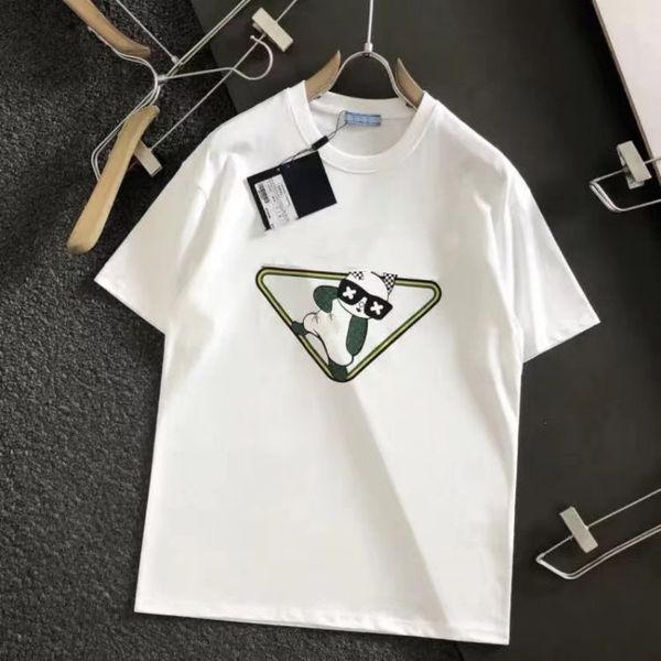 

mens t-shirts designers t-shirt men shirt ma'am cotton t shirts coat summer fashion casual with brand letter cotton designer clothes, White;black