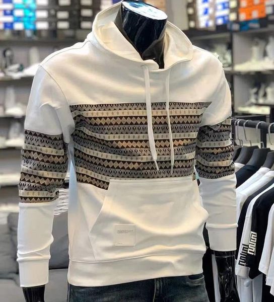 

new mens classic casual sweatshirts men spring autumn clothing sweaters men's knitting shirt outwear hooded clothes a02, Black