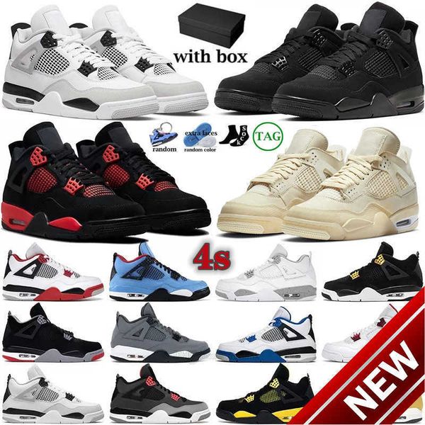 

og 2023 basketball shoes2023 men women basketball shoes 4 4s military black cat red thunder sail university blue white oreo fi