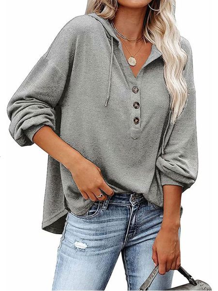 

women's jackets women long sleeve solid longline hoodie sweatershirt with drawcord button down 230131, Black;brown