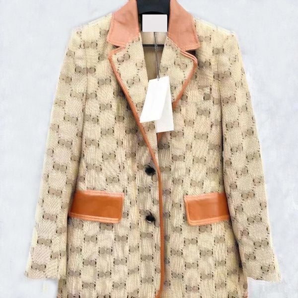 

806 womens suits blazers fashion women suit designer clothes blazer with full letters 2022 spring new released, White;black