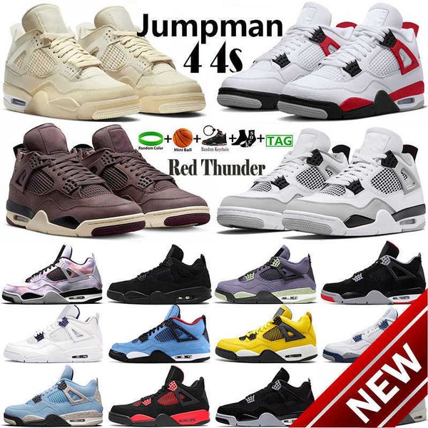 

2023 og basketball shoesjumpman 4 4s mens shoes midnight navy military black university blue sail oreo red thunder cement cat