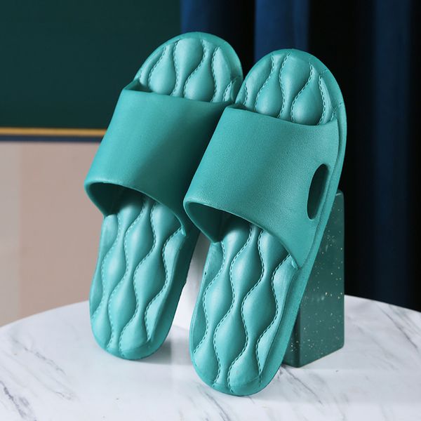 

slippers wave pattern stepping on shit sandals soft bottom home slippers manufacturers 230130, Black