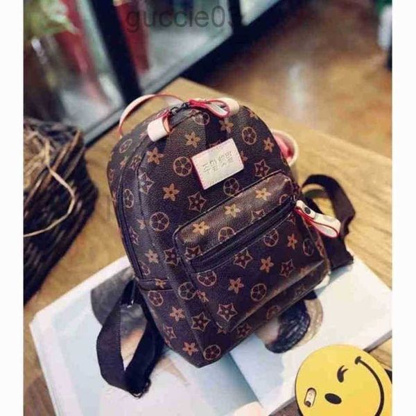 

designer bag leather backpack mens woman lovers exquisite old flower small backpack leisure simple personalized trend mini luxe backpack l7.