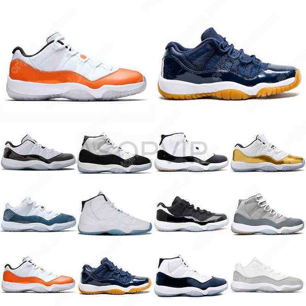 

7-13 2021 men basketball shoes women 11s comfortable breathable prm heiress navy gum metalic silver white blue infrared low prom night mens, Black