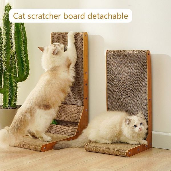 Cat Furniture Scratchers Scratch Board Cats Training Grinding Claw Toys Corrugated Scratcher Scraper Nails Toy Pet Supplies 230130