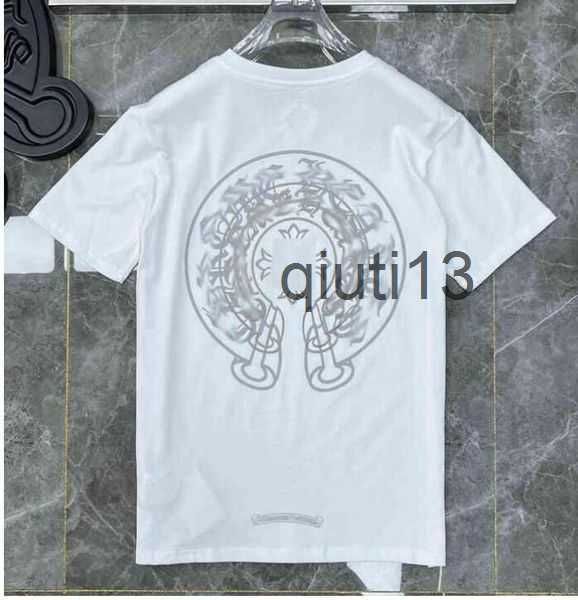 

men's t-shirts designer luxury mens t shirts ch brand fashion men sanskrit letter t-shirt horseshoe cross tshirts man hip hop sweater s, White;black